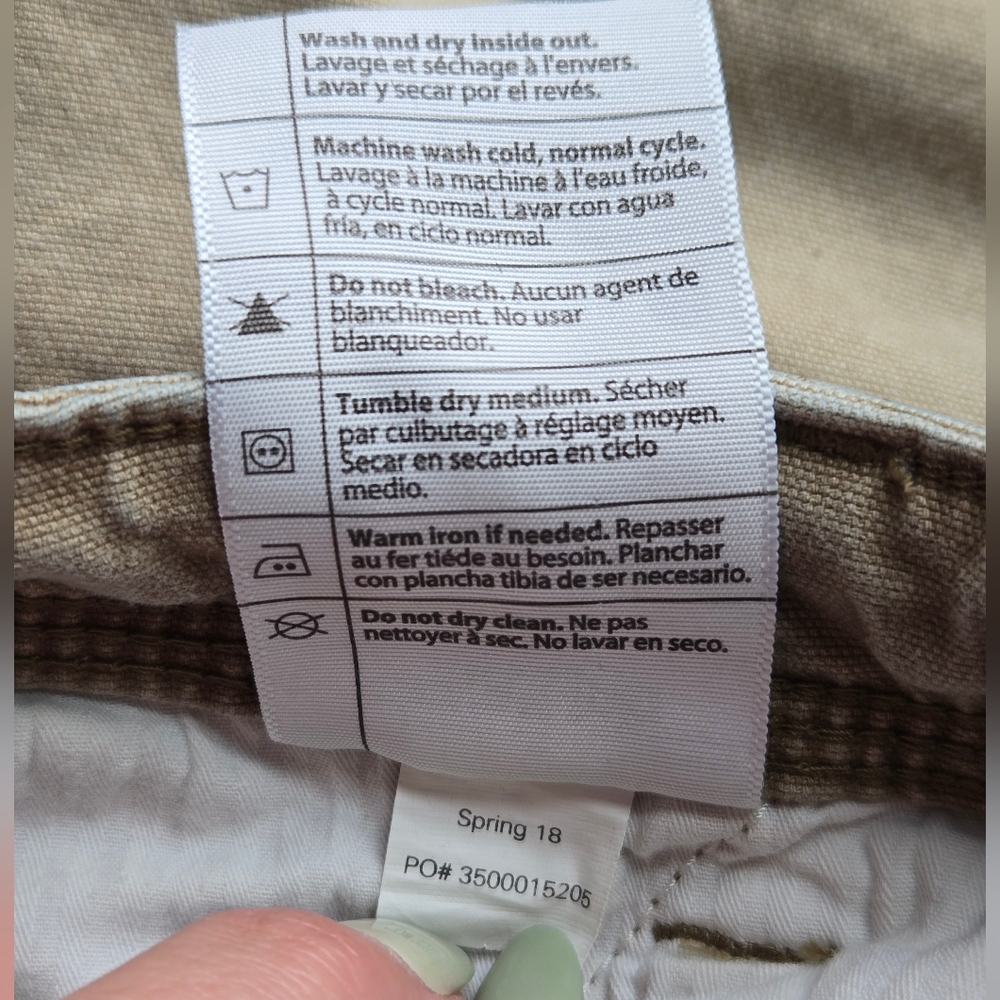 VTG Style Carhartt Carpenter Shorts Tan - Size 4 Spring 18 - Picture 9 of 9